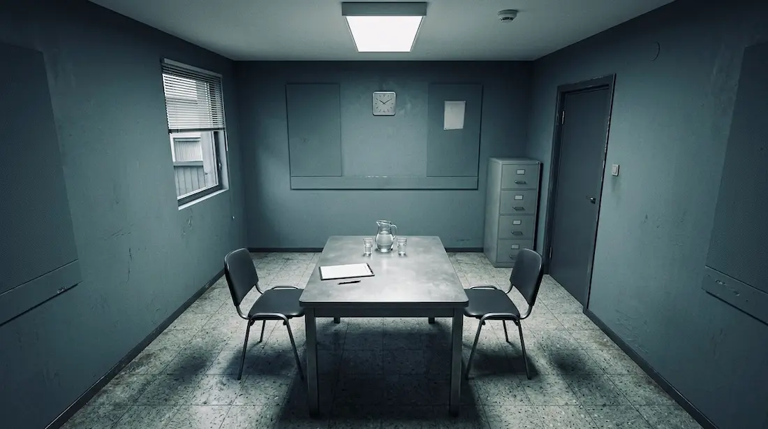 Ügyvédi íróasztal dossziéval és jegyzettömbbel — emberölési ügy védekezési stratégiájának kidolgozása